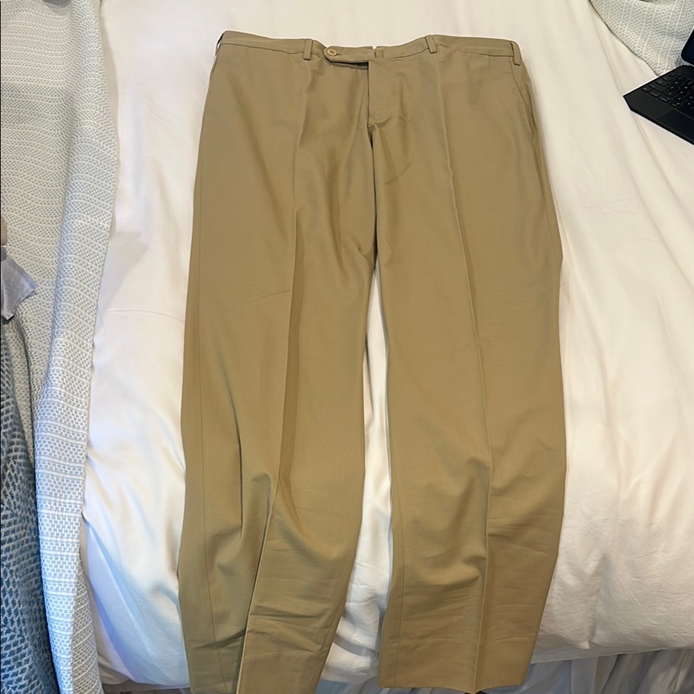 Incotex Tan Chinos Classic Cotton Twill
